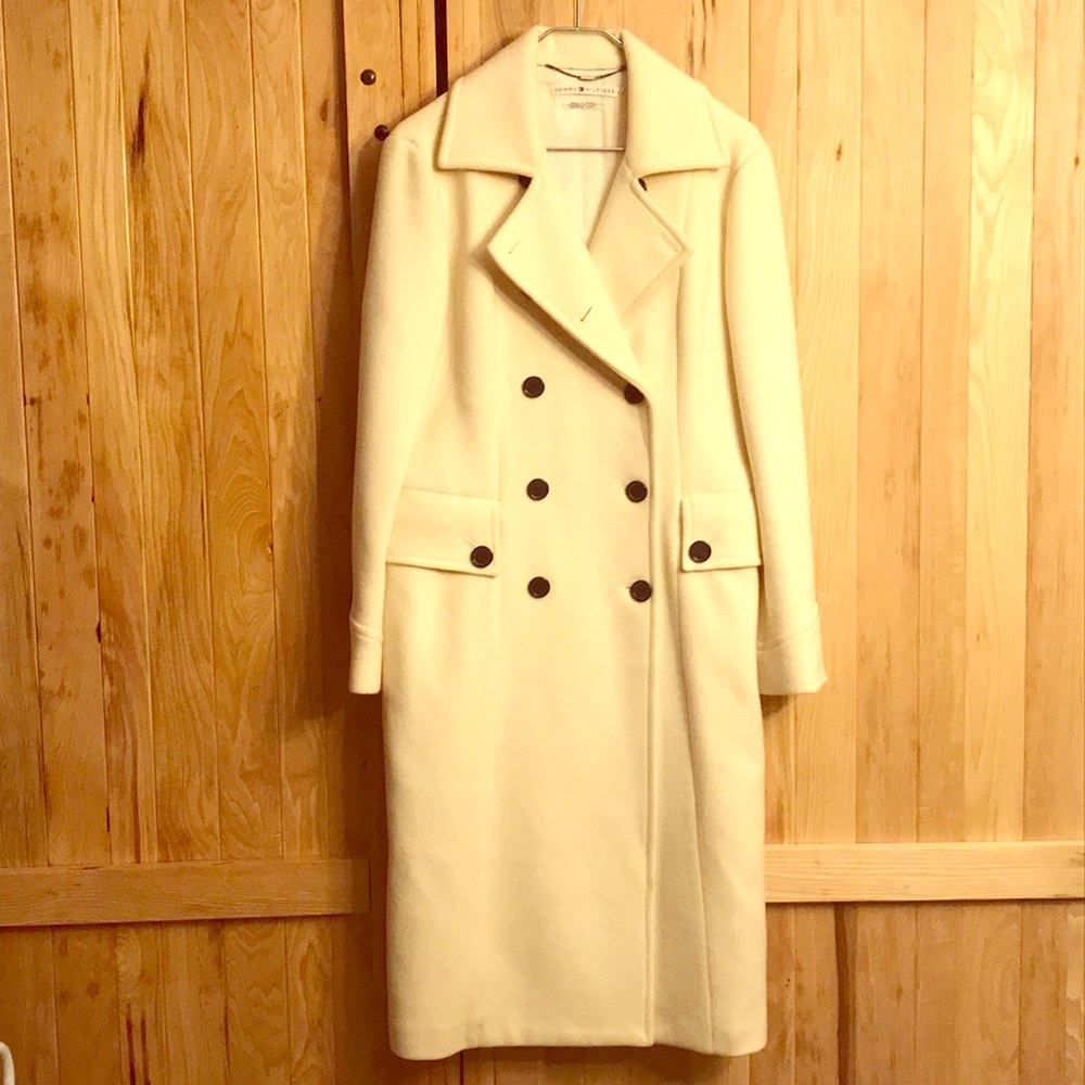 Off white Wool winter coat